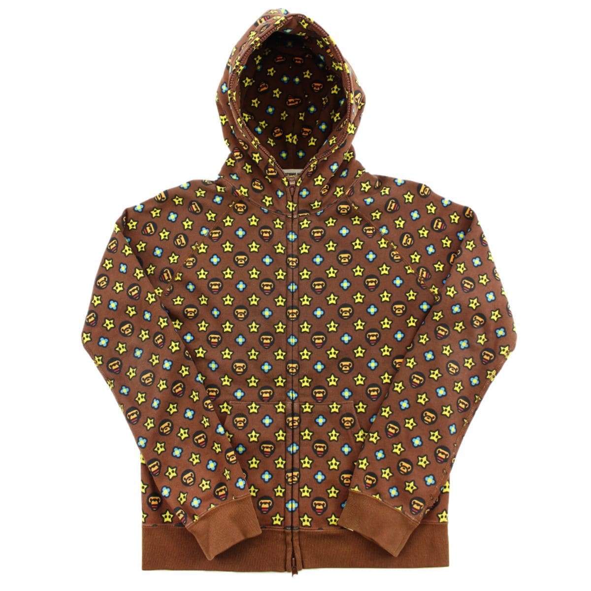 Bape Baby Milo Monogram Hoodie Brown - SaruGeneral