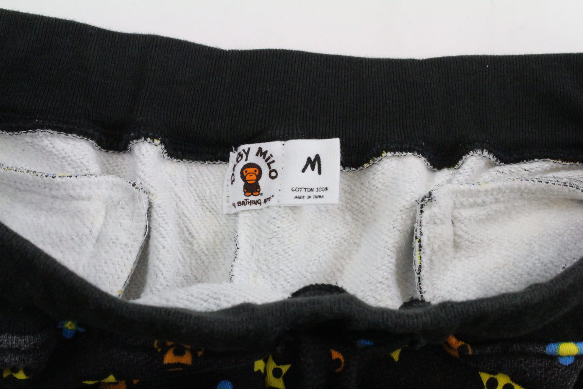 Bape Baby Milo Monogram Shorts Black - SaruGeneral