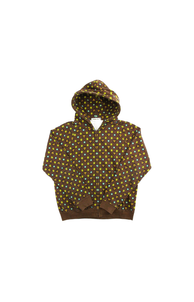 Bape Baby Milo Monogram Zip Up Hoodie - SaruGeneral