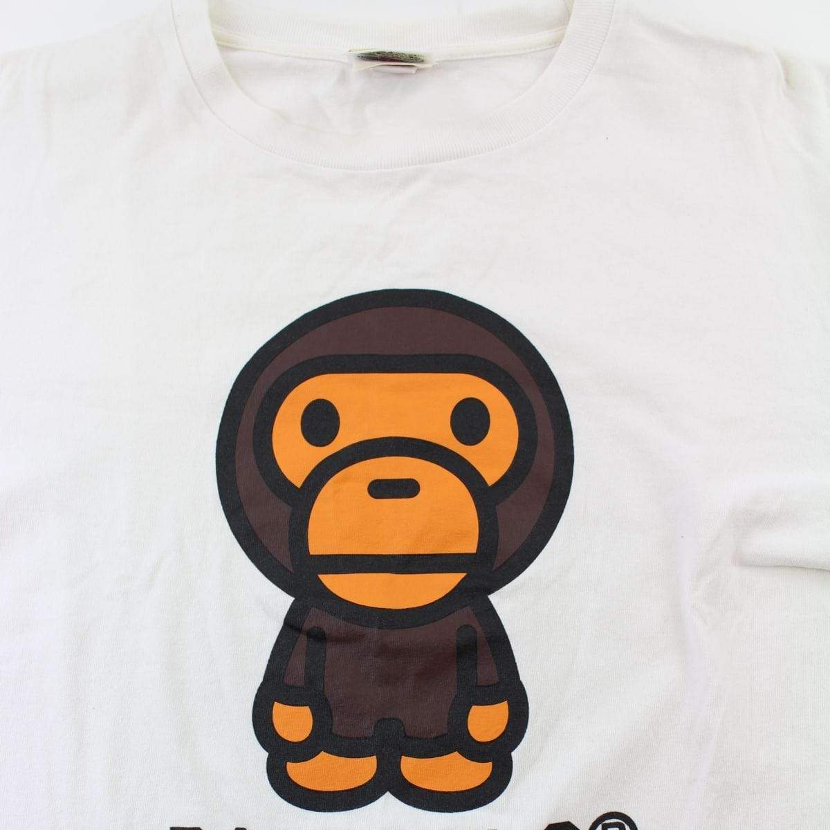 Bape Baby Milo Original Logo LS White - SaruGeneral