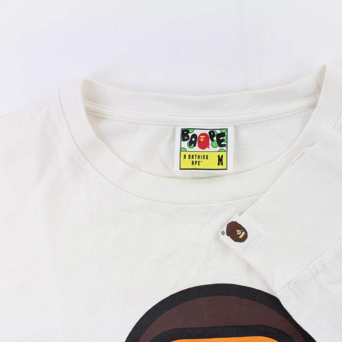 Bape Baby Milo Original Logo LS White - SaruGeneral