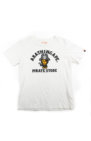 T-shirt Bape Baby Milo Pirate Store blanc