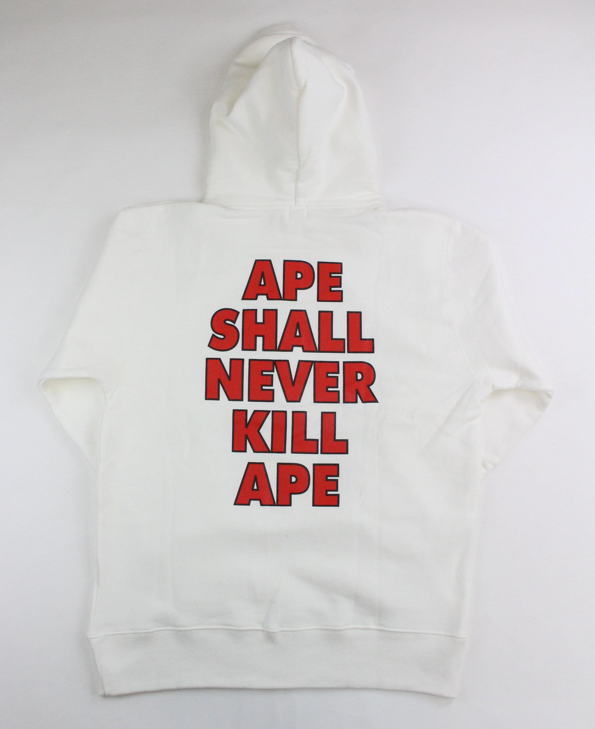 Bape Baby Milo gun Hoodie White - SaruGeneral