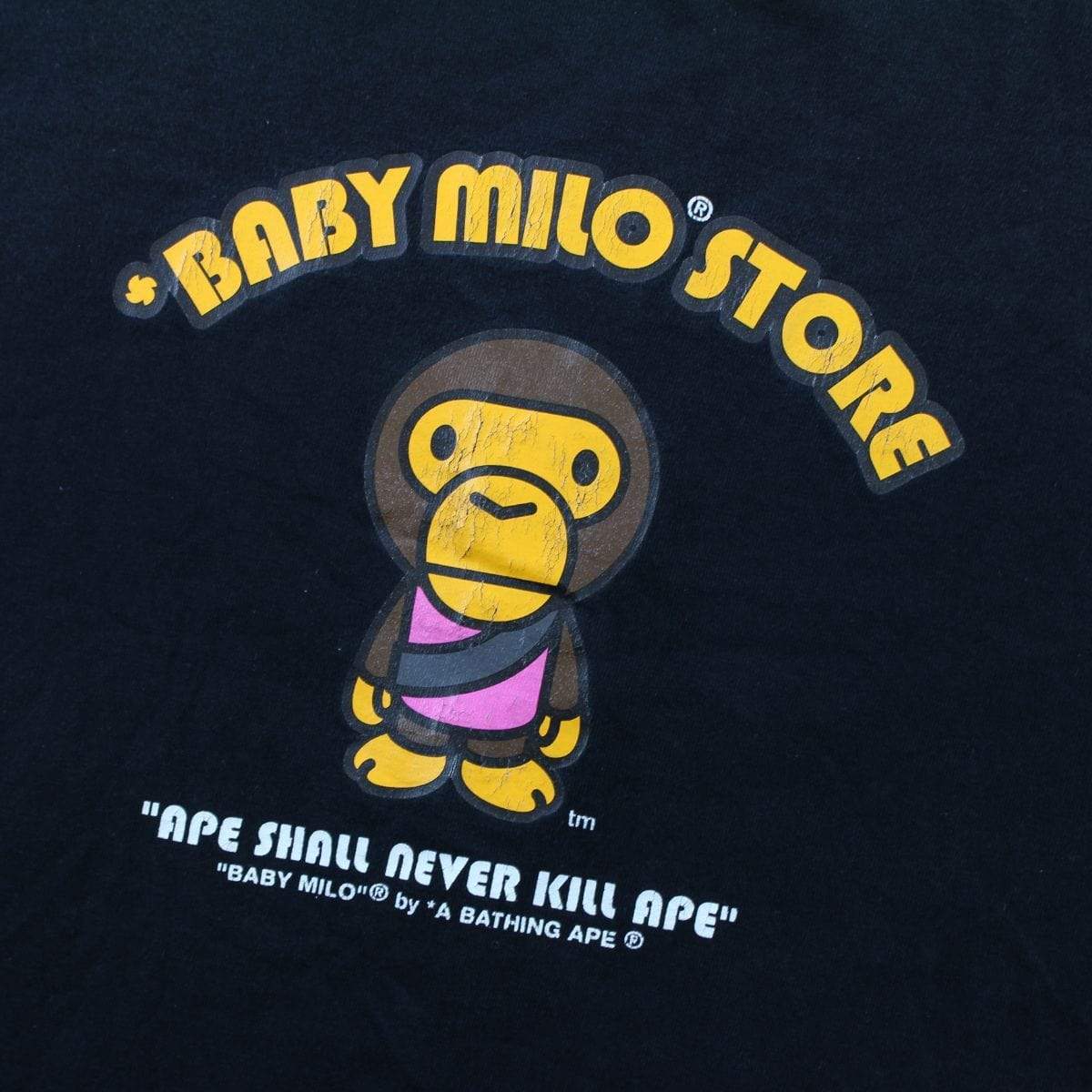 Bape Baby Milo Store figure Tee Black - SaruGeneral