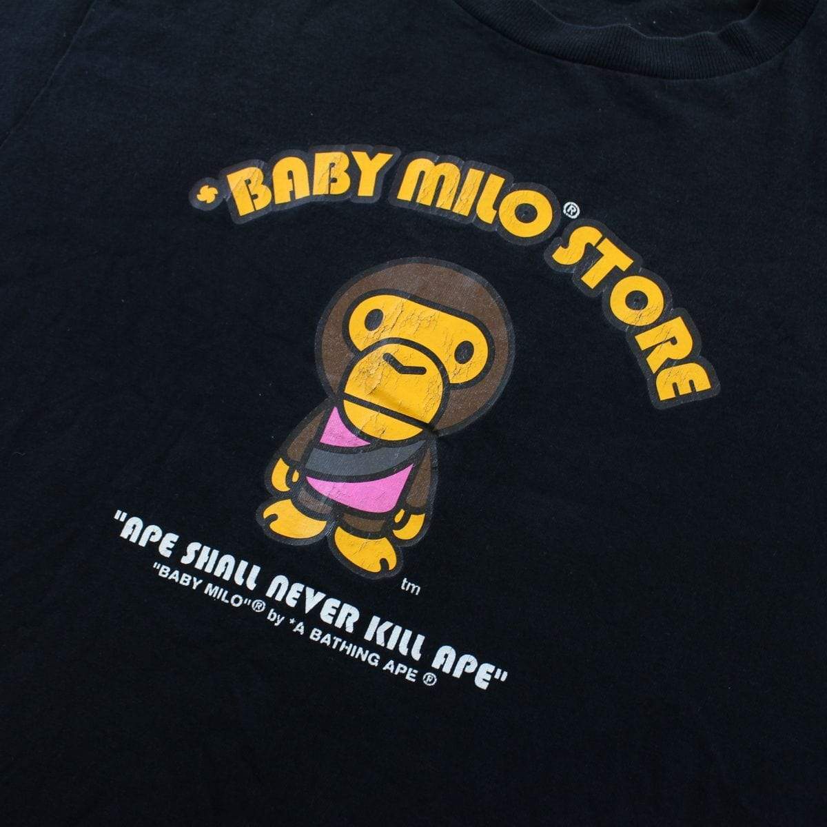 Bape Baby Milo Store figure Tee Black - SaruGeneral
