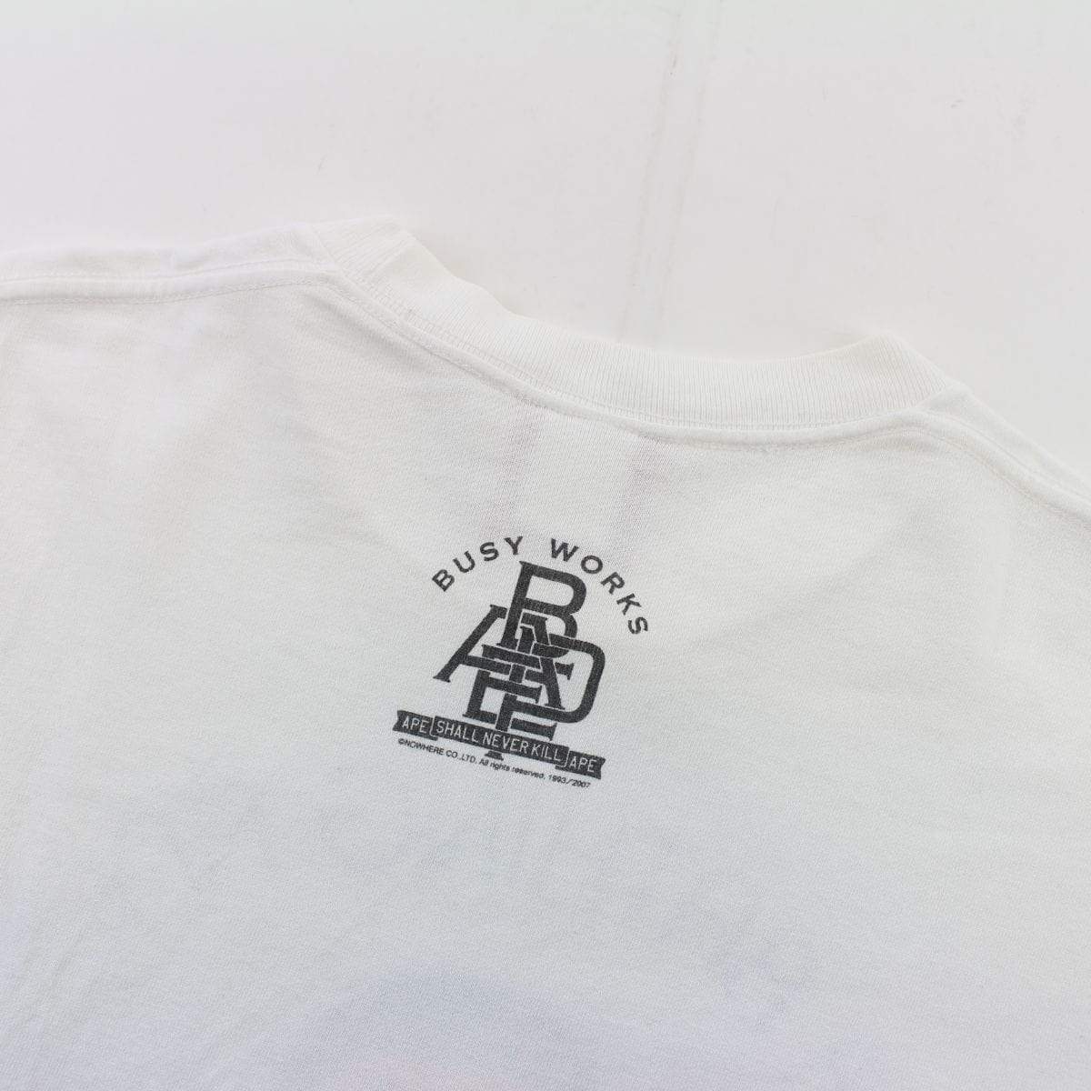 Bape Baby Milo Text Tee White - SaruGeneral