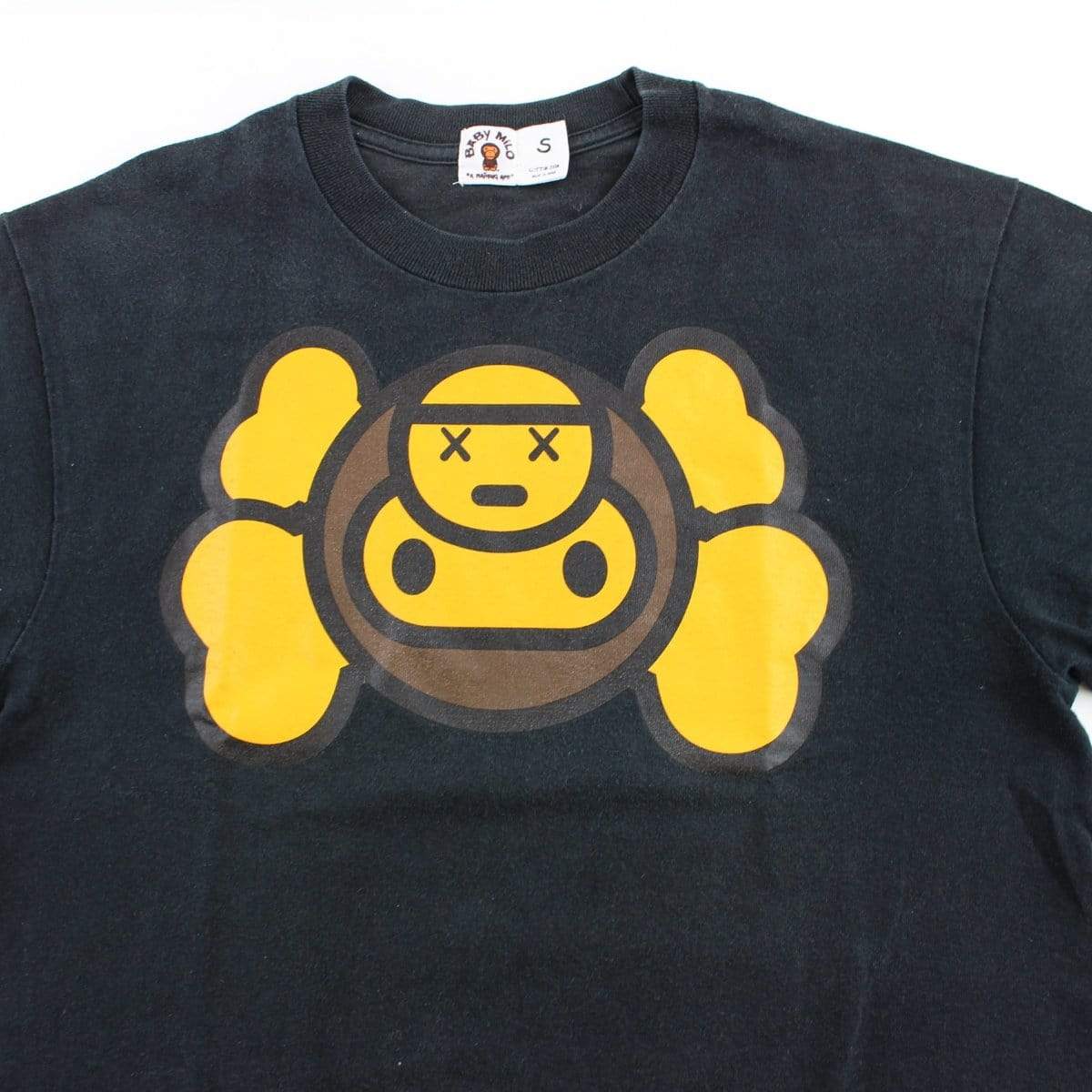 Bape Baby Milo x Kaws Logo Tee Black - SaruGeneral