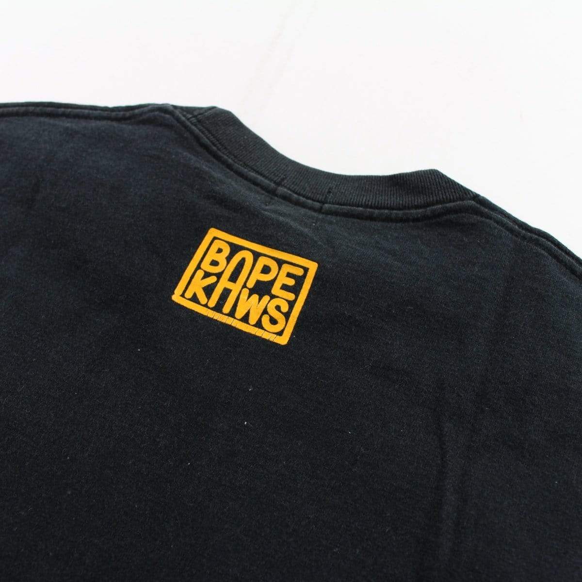 Bape Baby Milo x Kaws Logo Tee Black - SaruGeneral