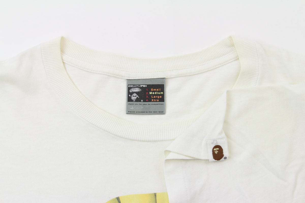 Bape Banana Big Ape Logo Tee White - SaruGeneral