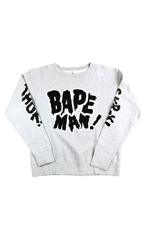 Bape Bapeman Crewneck Gris