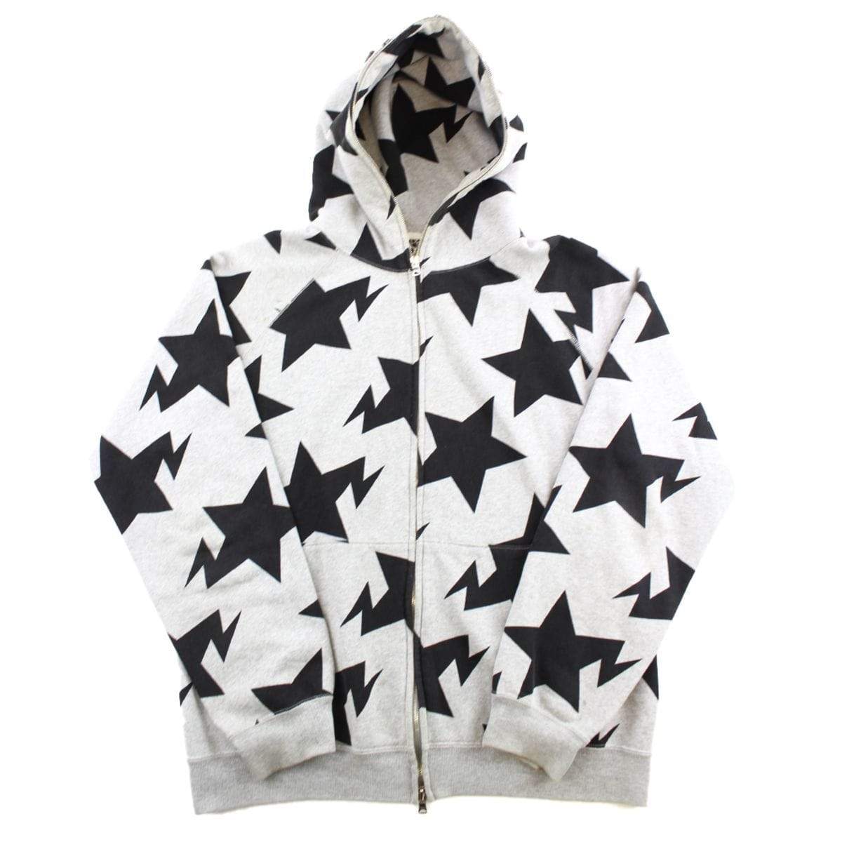 Bape Bapesta Allover Hoodie Grey - SaruGeneral