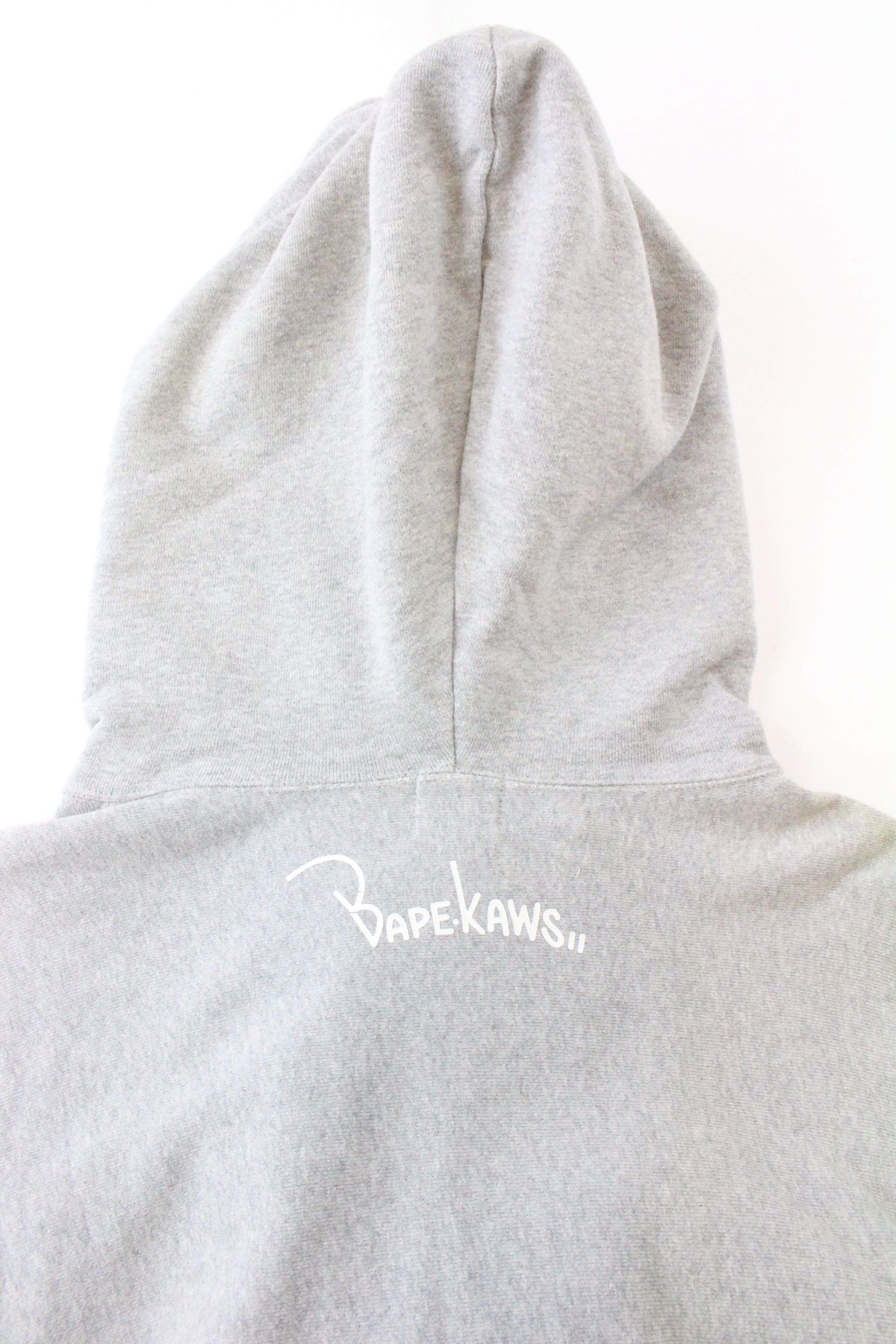 Bape x KAWS Big Ape ASNKA Fullzip Hoodie Grey - SaruGeneral