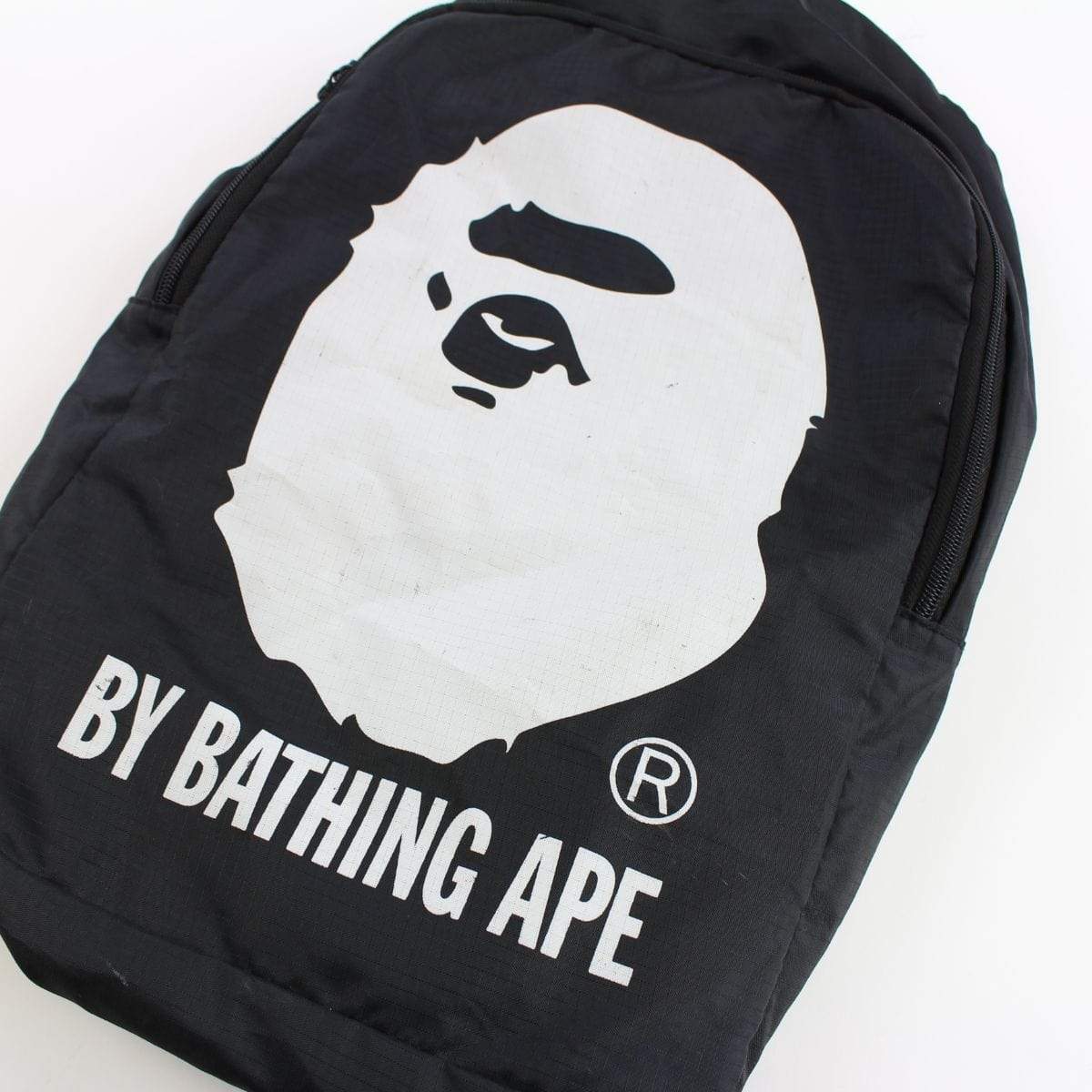 Bape Big Ape Logo Emook Backpack Black - SaruGeneral