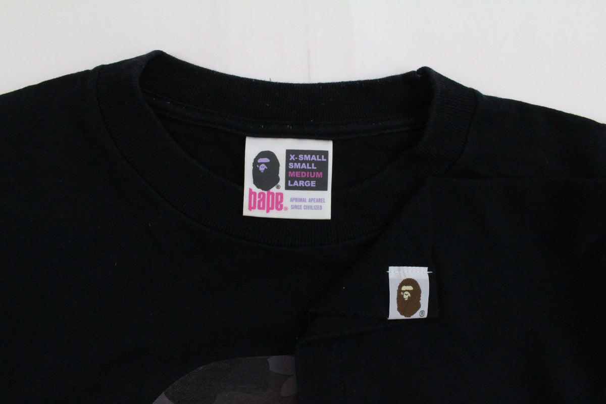 Bape Black Camo Big Ape Tee Black - SaruGeneral