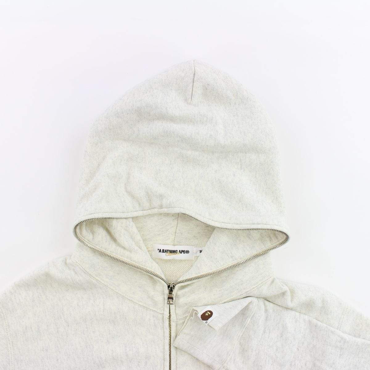 Bape Burgundy Bapesta Logo Full Zip Grey - SaruGeneral