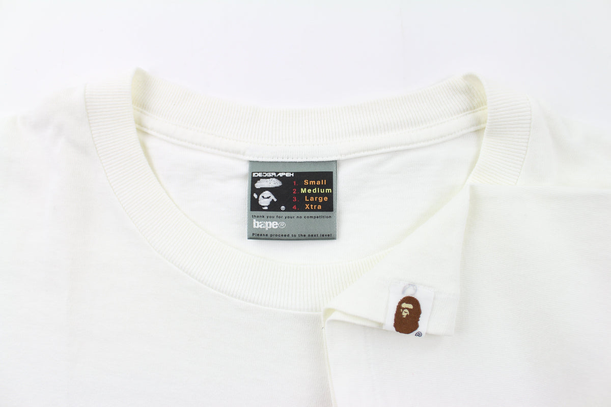 Bape Cherry Big Ape Logo Tee White - SaruGeneral