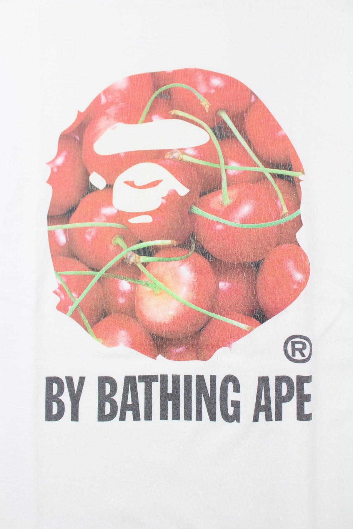 Bape Cherry Big Ape Logo Tee White - SaruGeneral