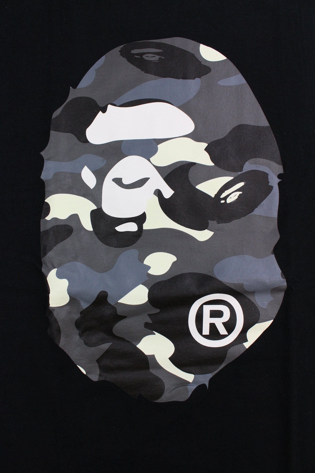 Bape City Camo Big Ape Logo Tee Black - SaruGeneral