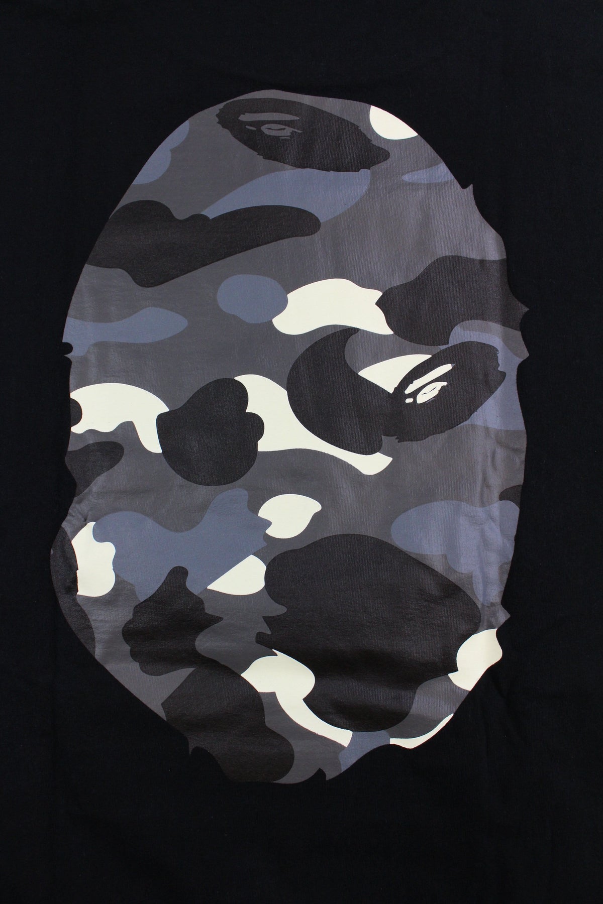 Bape City Camo Big Ape Logo Tee Black - SaruGeneral