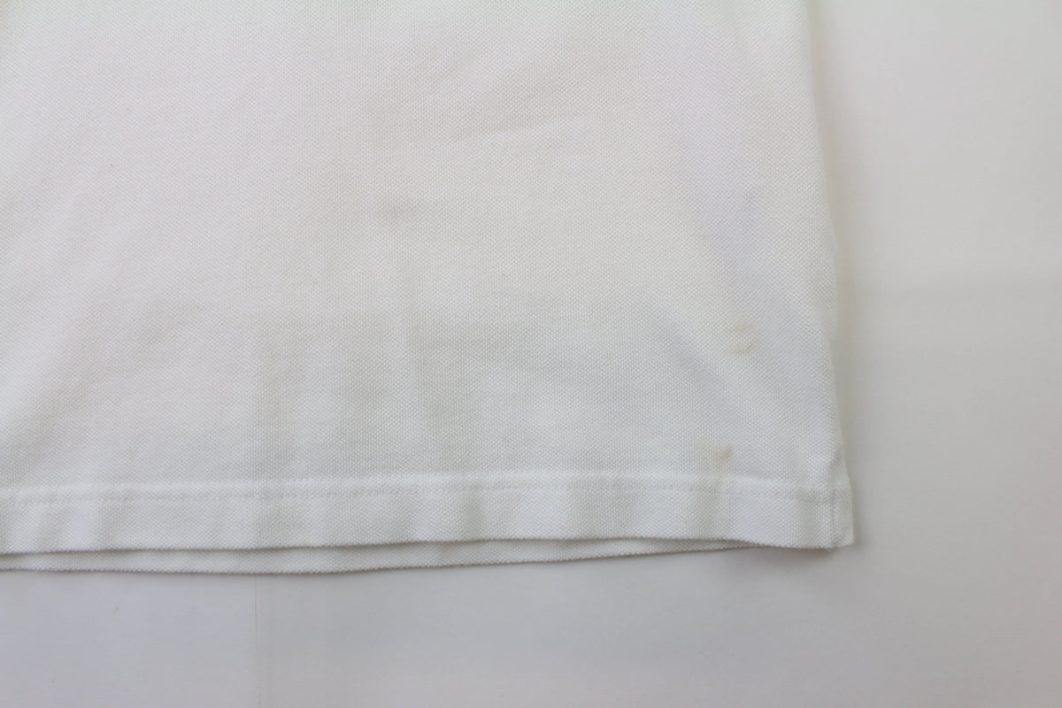 Bape College Logo Polo White - SaruGeneral