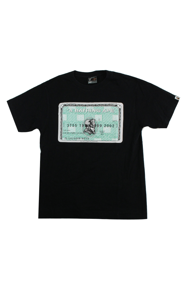 Bape Green Members Exculsive Card Tee Black - SaruGeneral