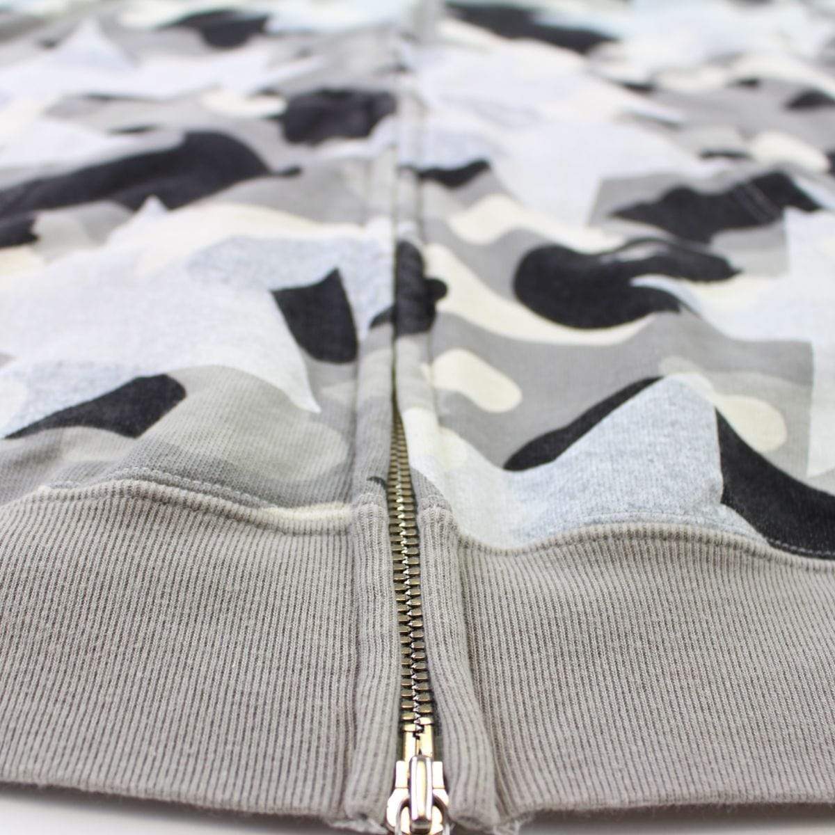 Bape Grey Camo Bapesta Full Zip - SaruGeneral