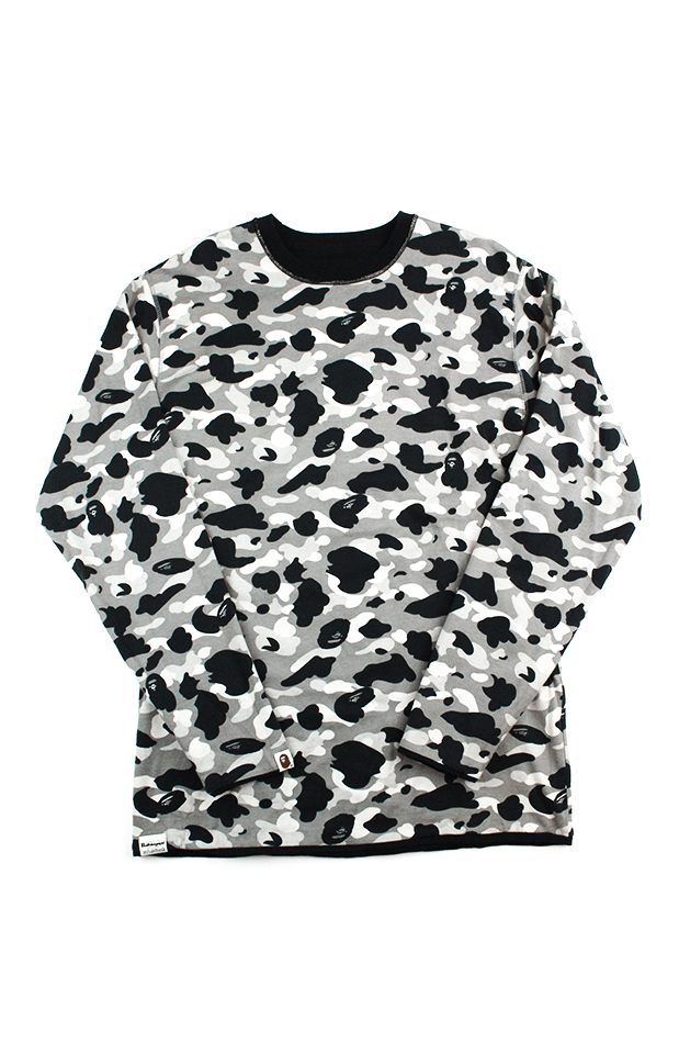 Bape Grey Camo Reverse LS Black - SaruGeneral