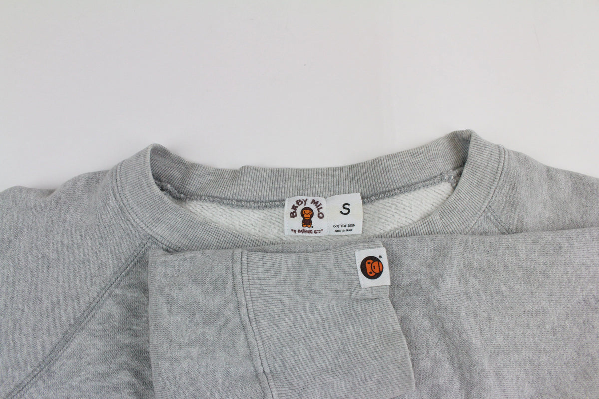 Bape Milo Borg Crew Grey - SaruGeneral