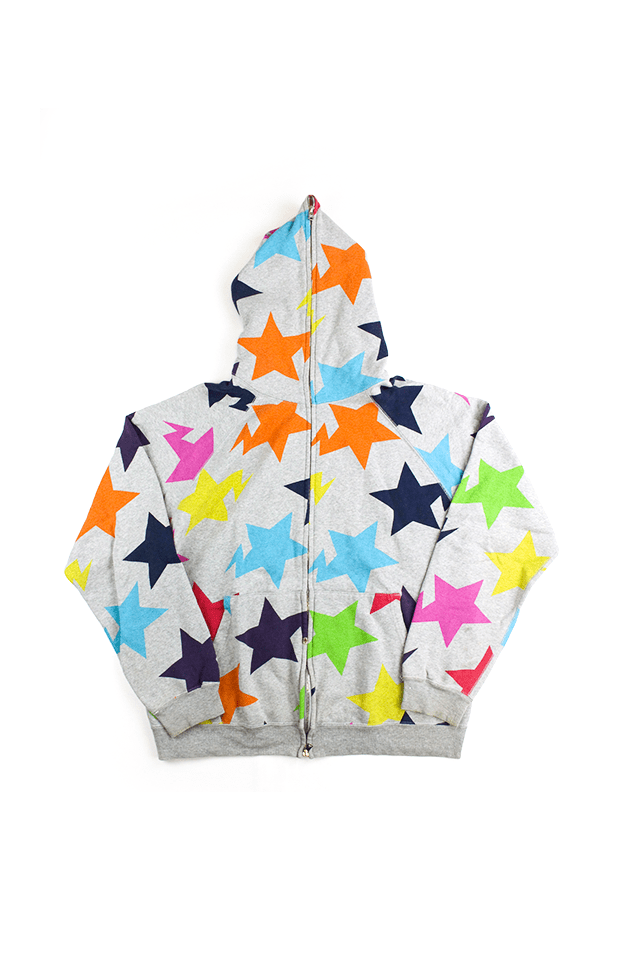 Bape Multi Colour Bapesta Full Zip Grey - SaruGeneral