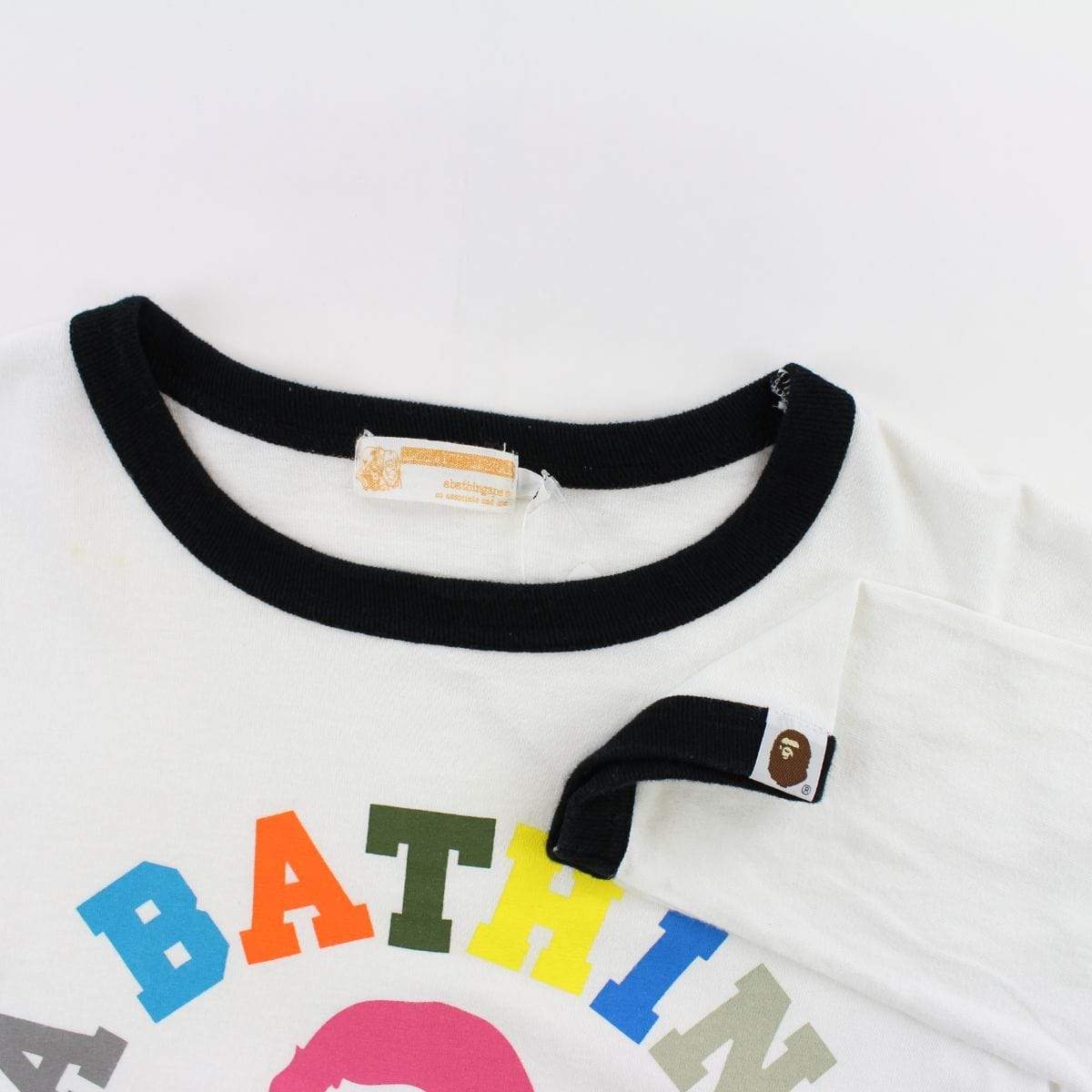 Bape Multi Colour Letters College Logo LS - SaruGeneral