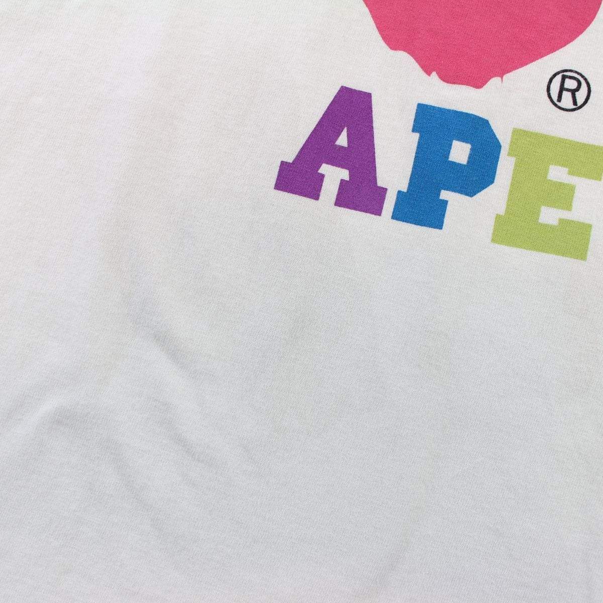 Bape Multi Colour Letters College Logo LS - SaruGeneral