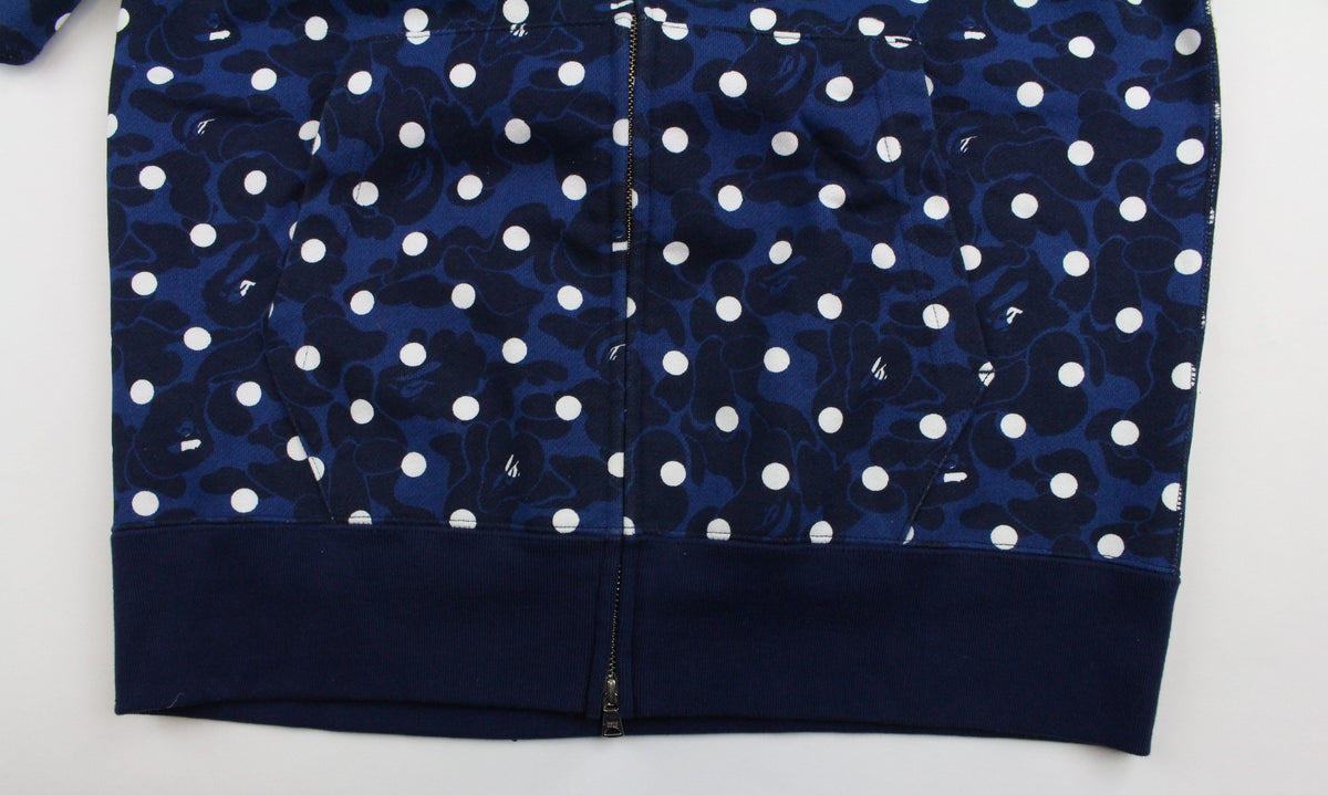 Bape Polkadot Tiger Shark Hoodie Navy - SaruGeneral