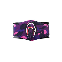 Bape Purple Camo Shark Face Mask