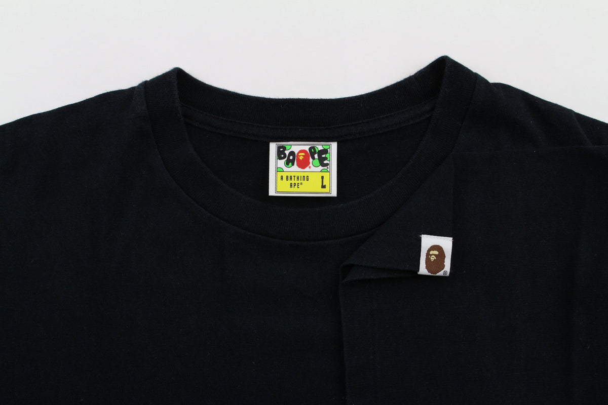 Bape Small Ape Logo Tee Black - SaruGeneral