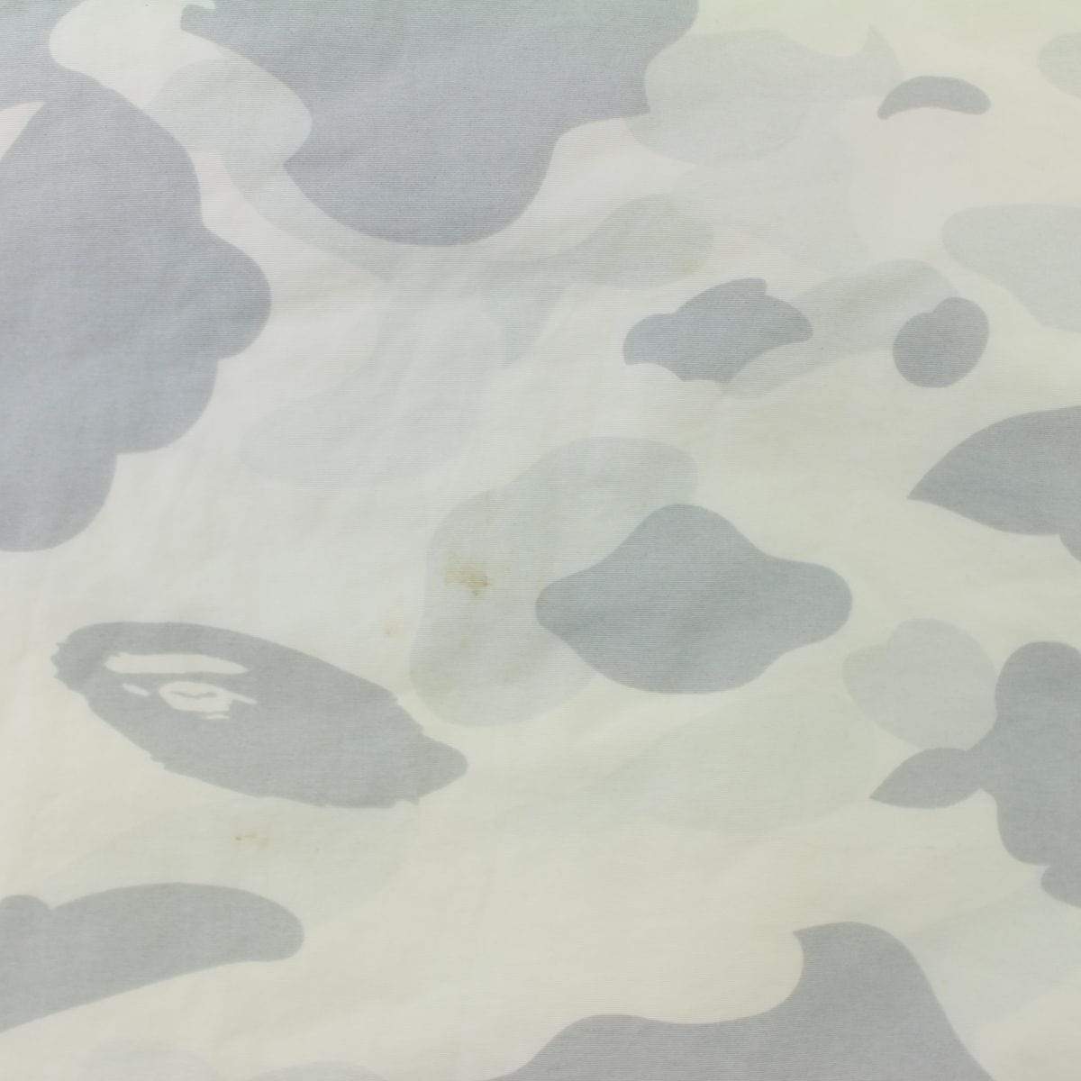 Bape White Camo fleece lined track Jacket - SaruGeneral
