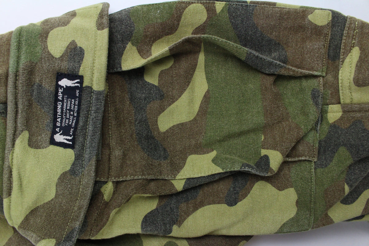 Bape Woodand Camo Cargo joggers - SaruGeneral