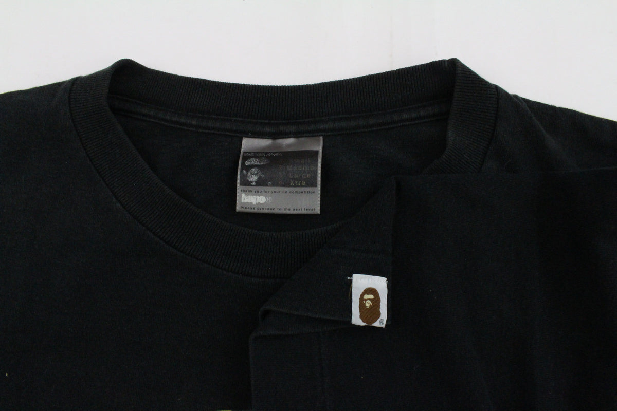 Bape tan Toxic Big Ape Tee Black - SaruGeneral