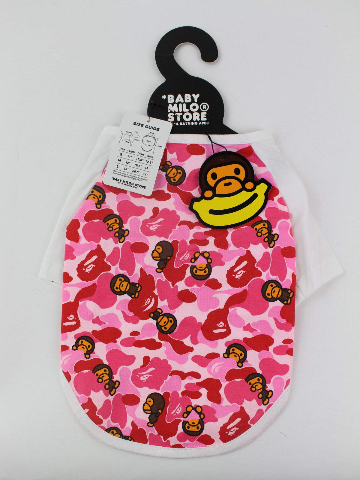 Bape abc pink milo camo dog onsie - SaruGeneral