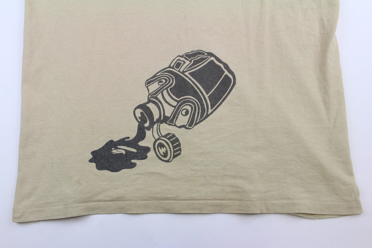 Bape oil spill Text Tee Tan - SaruGeneral