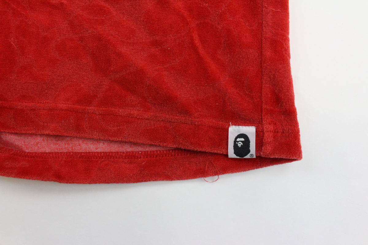 Bapexclusive red hidden camo shorts - SaruGeneral