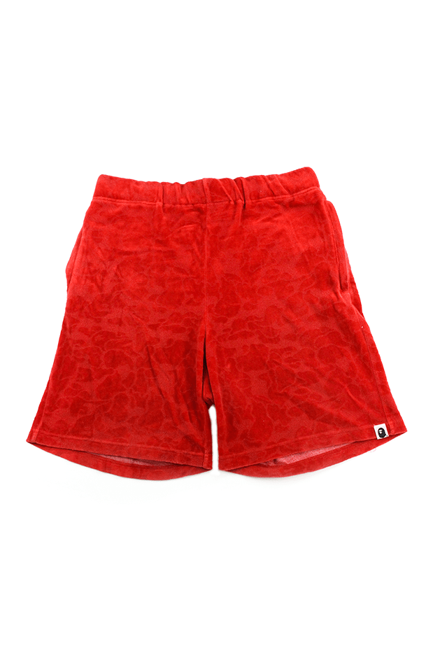 Bapexclusive red hidden camo shorts - SaruGeneral