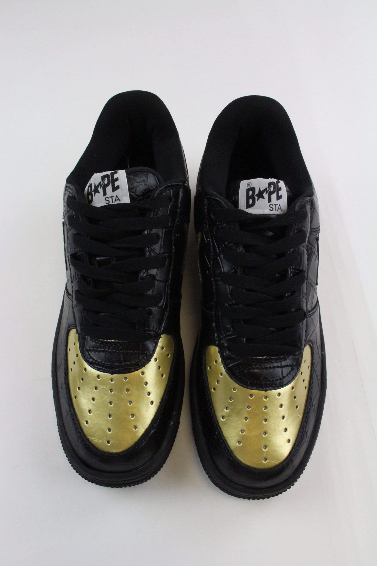 Bape x 24K Black and Gold Bapestas - SaruGeneral