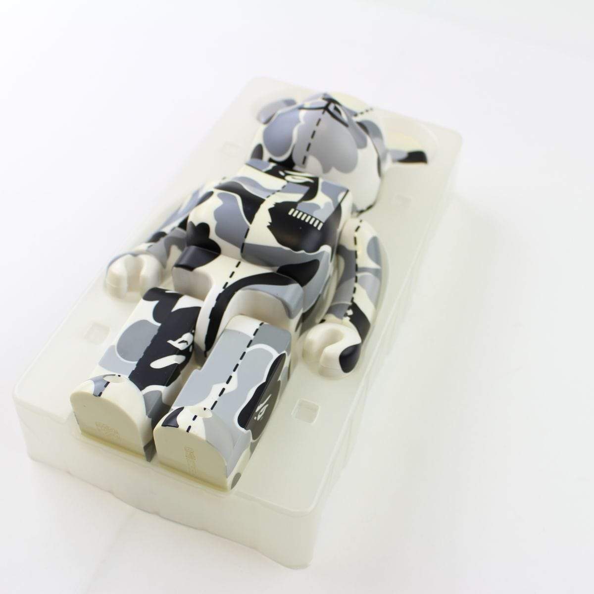 Bape x Be@rbrick Grey Camo 400% Figure - SaruGeneral