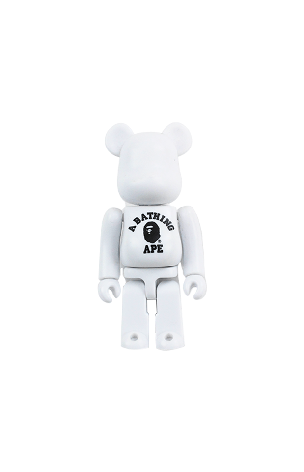 Bape x Bearbrick College Logo 100% Figure - SaruGeneral