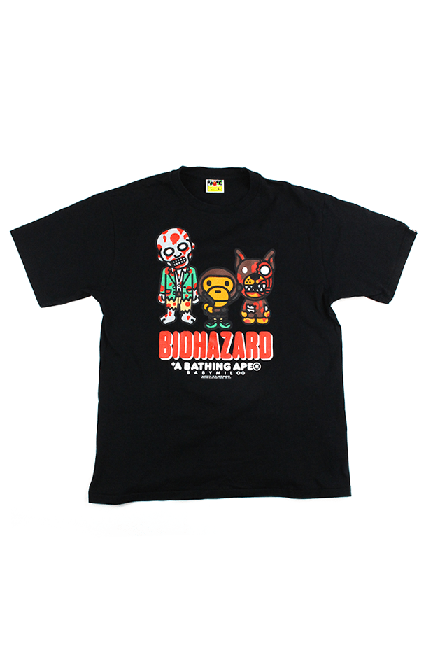 Bape x Biohazard Zombie Tee Black - SaruGeneral