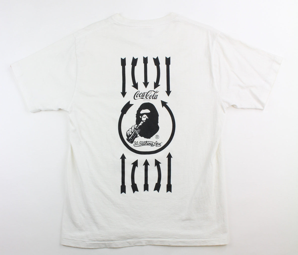 Bape x Coca Cola Big Ape Tee White - SaruGeneral
