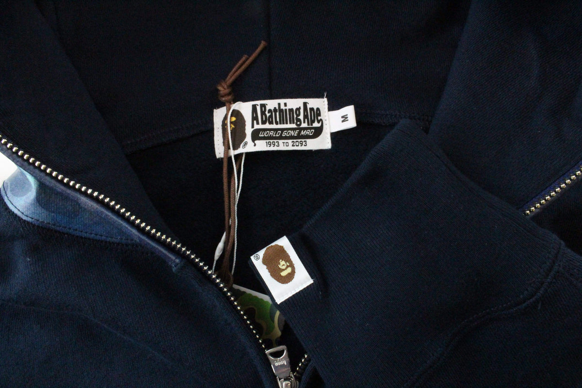 Bape x Jaws Shark Hoodie Navy - SaruGeneral