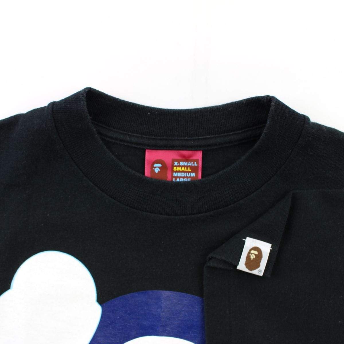 Bape x Kaws Crossbones Logo Tee Black - SaruGeneral