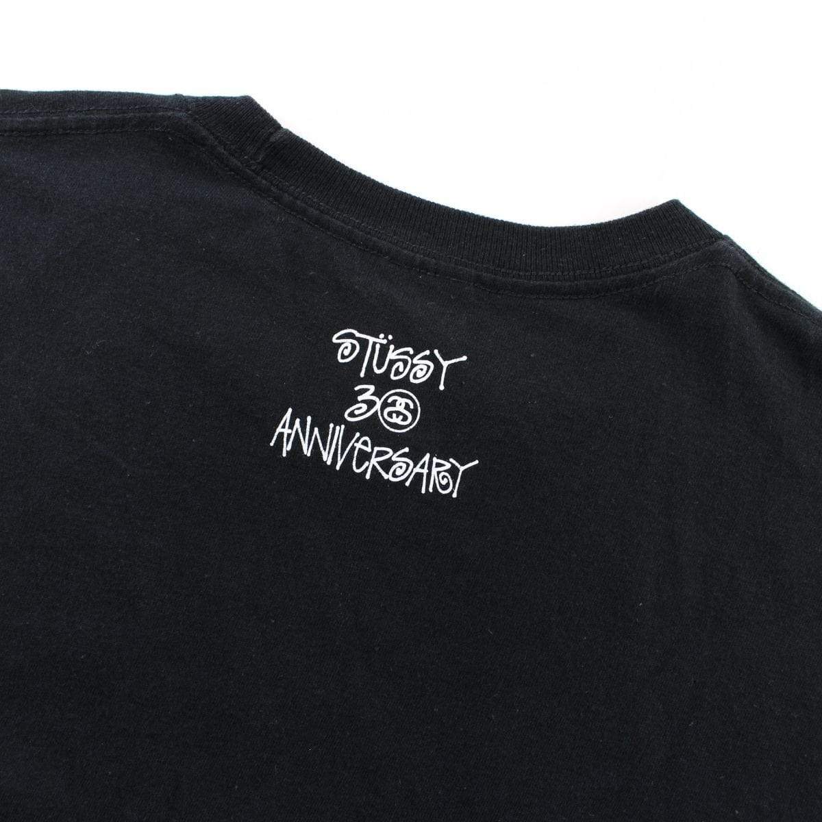 Bape x Stussy Green Camo Logo Tee Black - SaruGeneral