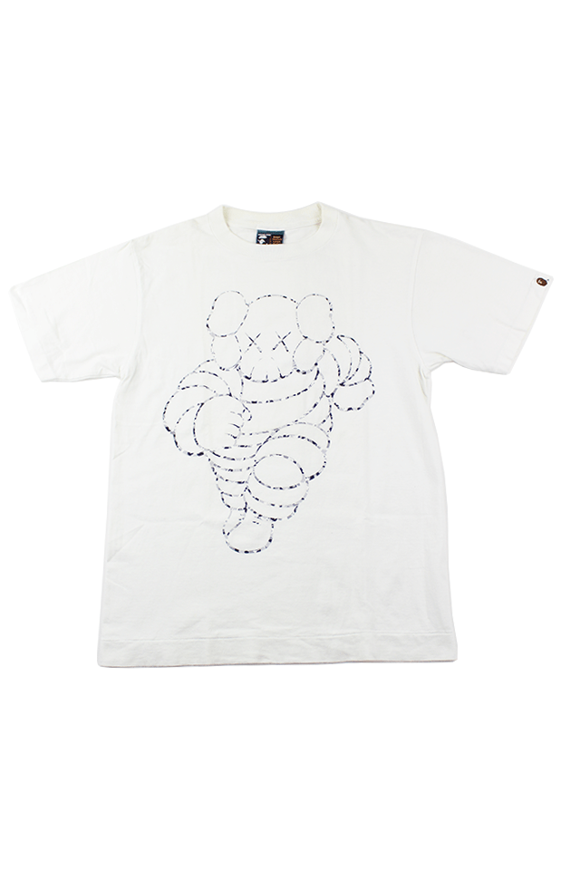 Bape x Kaws kaws Michelin Man Tee White - SaruGeneral